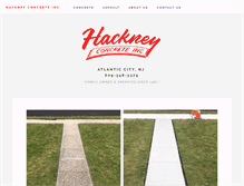 Tablet Screenshot of hackneyconcrete.com